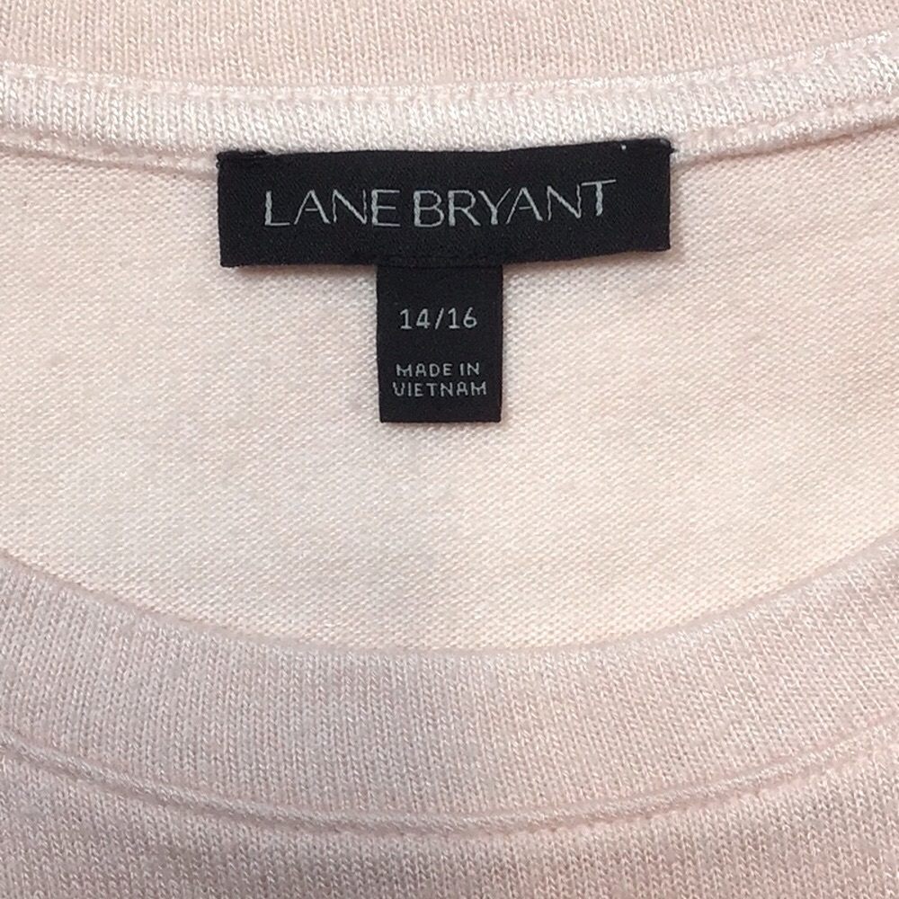 Lane Bryant Faux Fur Cuffs Tunic Sweater - Picture 2 of 9